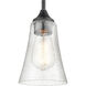 Natalie 1 Light 5.25 inch Matte Black Pendant Ceiling Light